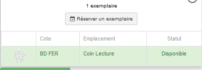 Effectuer une demande de réservation dans e-sidoc