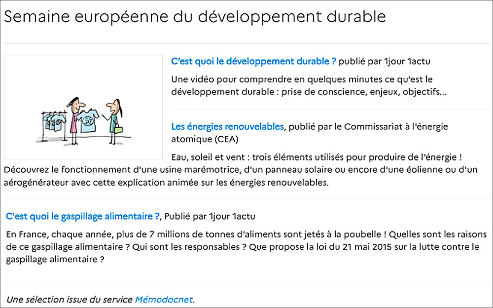 Exemple d’un contenu pour le collège